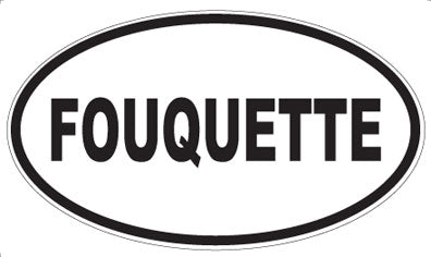 FOUQUETTE - Oval Sticker