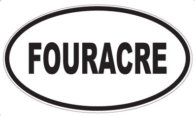 FOURACRE - Oval Sticker