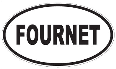 FOURNET - Oval Sticker