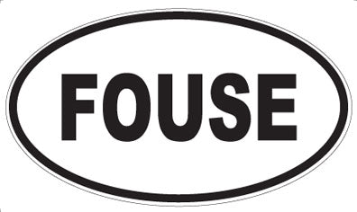 FOUSE - Oval Sticker