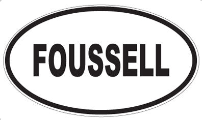 FOUSSELL - Oval Sticker