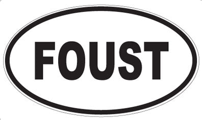 FOUST - Oval Sticker
