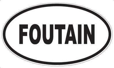 FOUTAIN - Oval Magnet