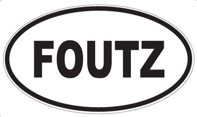 FOUTZ - Oval Magnet