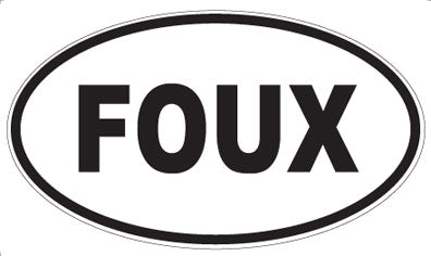 FOUX - Oval Magnet