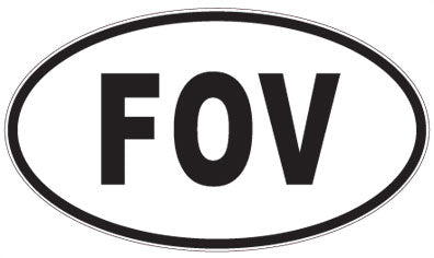 FOV - 3 Letter Initials Oval Magnet