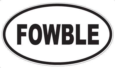 FOWBLE - Oval Sticker
