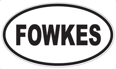 FOWKES - Oval Sticker