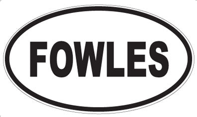 FOWLES - Oval Sticker