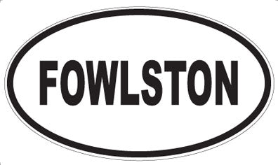 FOWLSTON - Oval Sticker