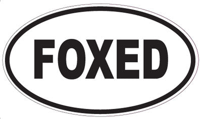 FOXED - Oval Magnet