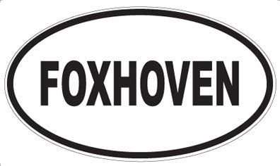 FOXHOVEN - Oval Sticker