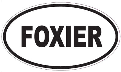 FOXIER - Oval Sticker
