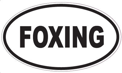 FOXING - Oval Sticker