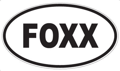 FOXX - Oval Magnet