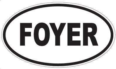 FOYER - Oval Magnet
