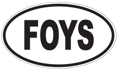 FOYS - Oval Sticker