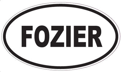 FOZIER - Oval Sticker