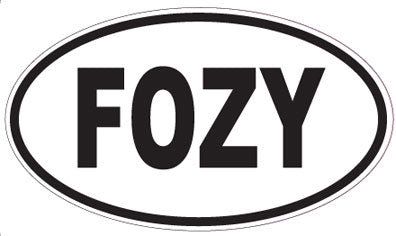 FOZY - Oval Sticker