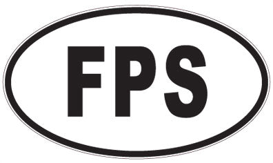 FPS - 3 Letter Initials Oval Magnet