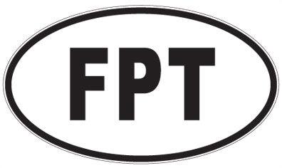 FPT - 3 Letter Initials Oval Magnet