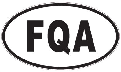 FQA - 3 Letter Initials Oval Magnet