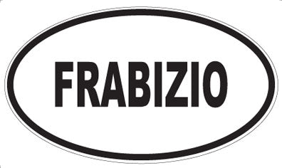 FRABIZIO - Oval Magnet