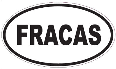 FRACAS - Oval Sticker