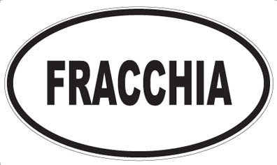 FRACCHIA - Oval Sticker