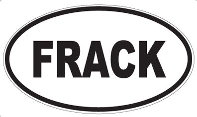 FRACK - Oval Sticker