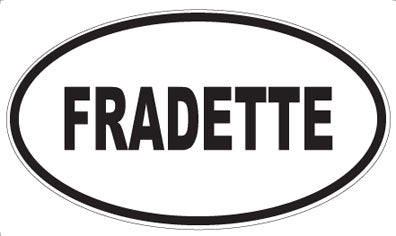 FRADETTE - Oval Magnet