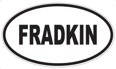 FRADKIN - Oval Sticker