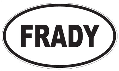 FRADY - Oval Magnet