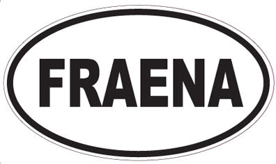 FRAENA - Oval Sticker