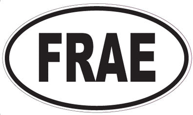 FRAE - Oval Sticker