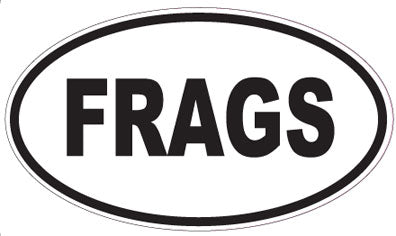 FRAGS - Oval Magnet