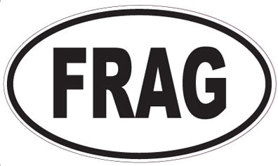 FRAG - Oval Sticker