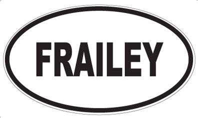 FRAILEY - Oval Magnet