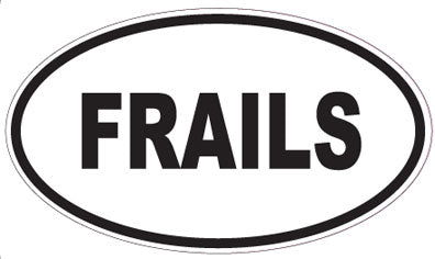 FRAILS - Oval Sticker