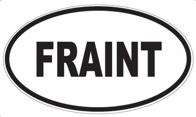 FRAINT - Oval Sticker