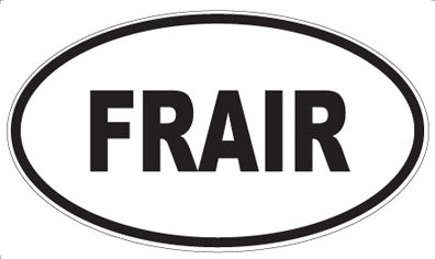 FRAIR - Oval Sticker