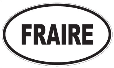 FRAIRE - Oval Sticker
