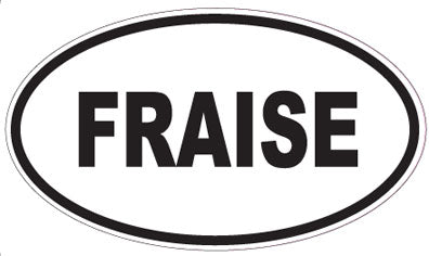 FRAISE - Oval Sticker