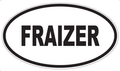 FRAIZER - Oval Sticker