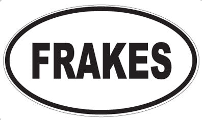 FRAKES - Oval Magnet