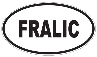 FRALIC - Oval Magnet
