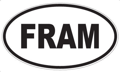 FRAM - Oval Sticker