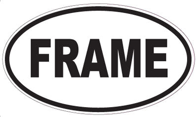 FRAME - Oval Sticker