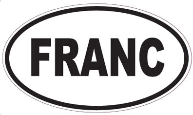 FRANC - Oval Sticker