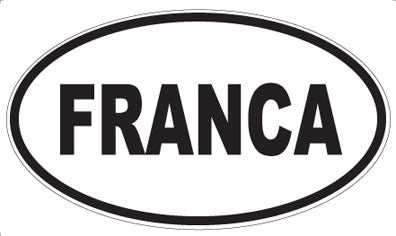 FRANCA - Oval Magnet